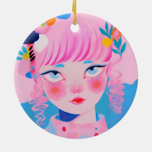 De circusclown keramisch ornament (Achterkant)