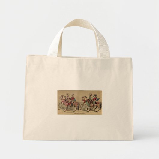 De circusprocessierriders op Horseback Mini Tote Bag (Voorkant)