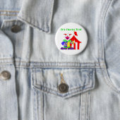 De circustijd ronde button 5,7 cm (In situ)