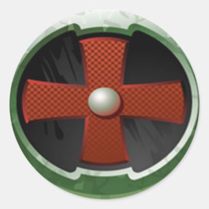 De cirkel ronde sticker