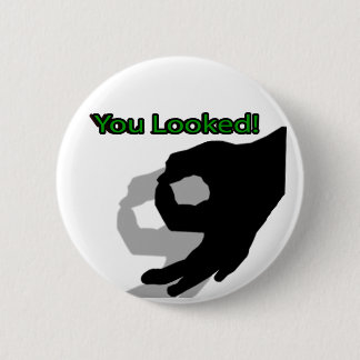 De cirkel van de dood ... Ja, oude school. Ronde Button 5,7 Cm