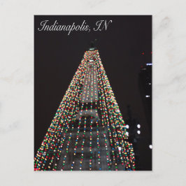 De Cirkel van Indianapolis van Kerstmis van de Feestdagenkaart
