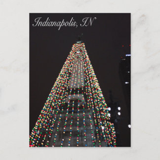 De Cirkel van Indianapolis van Kerstmis van de Feestdagenkaart