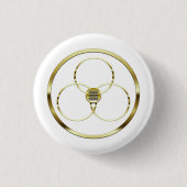 De cirkel van Shambhala Ronde Button 3,2 Cm (Voorkant)