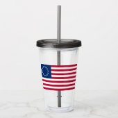 De cirkel van sterren, Amerikaanse vlag - Betsy Ro Acryl Drinkbeker (Voorkant)