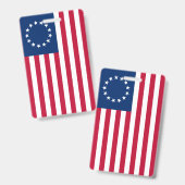 De cirkel van sterren, Amerikaanse vlag - Betsy Ro Badge (Voor- en achterkant)