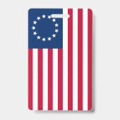 De cirkel van sterren, Amerikaanse vlag - Betsy Ro Badge (Achterkant)