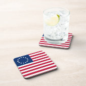 De cirkel van sterren, Amerikaanse vlag - Betsy Ro Bier Onderzetter (Rechterzijde)