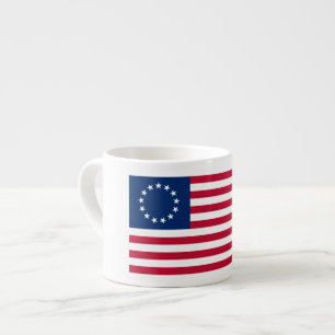 De cirkel van sterren, Amerikaanse vlag - Betsy Ro Espresso Kop