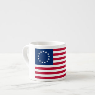 De cirkel van sterren, Amerikaanse vlag - Betsy Ro Espresso Kop