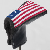 De cirkel van sterren, Amerikaanse vlag - Betsy Ro Golfheadcover (3/4 voorkant)