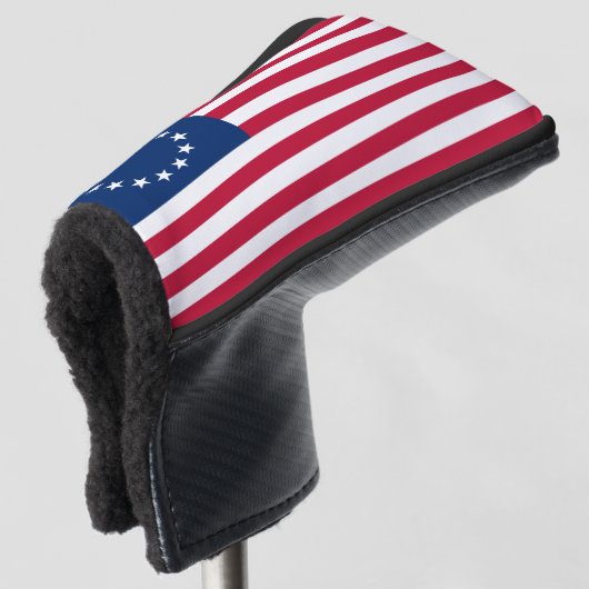 De cirkel van sterren, Amerikaanse vlag - Betsy Ro Golfheadcover (3/4 voorkant)