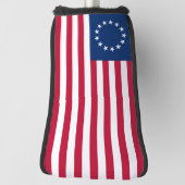 De cirkel van sterren, Amerikaanse vlag - Betsy Ro Golfheadcover (Draai 90)