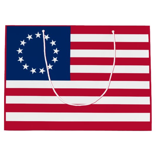 De cirkel van sterren, Amerikaanse vlag - Betsy Ro Groot Cadeauzakje (Voorkant)