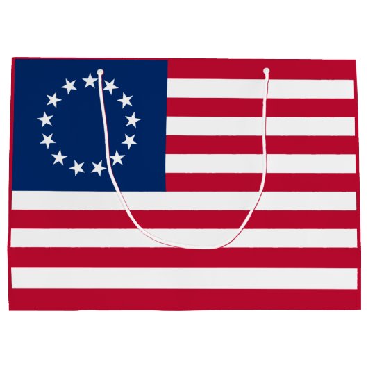 De cirkel van sterren, Amerikaanse vlag - Betsy Ro Groot Cadeauzakje (Achterkant)