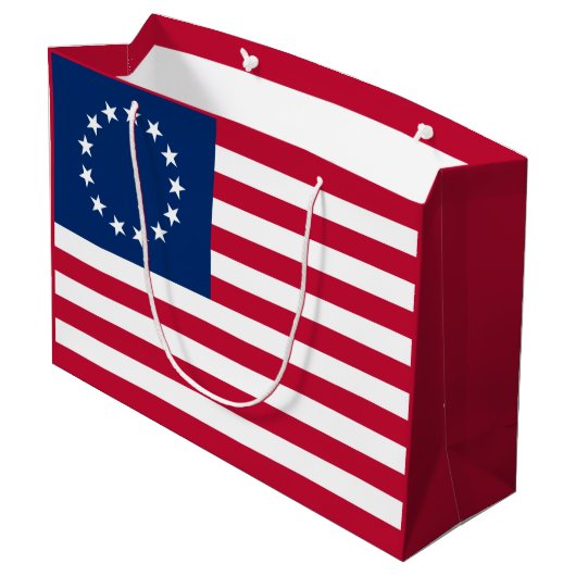 De cirkel van sterren, Amerikaanse vlag - Betsy Ro Groot Cadeauzakje (Achterkant Gekanteld)