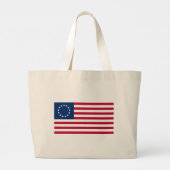 De cirkel van sterren, Amerikaanse vlag - Betsy Ro Grote Tote Bag (Achterkant)