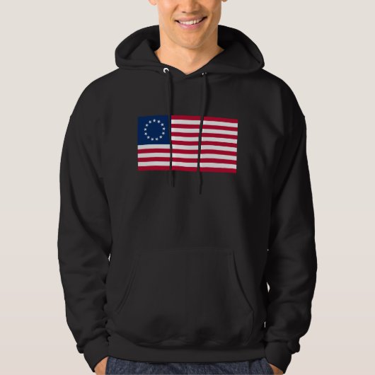 De cirkel van sterren, Amerikaanse vlag - Betsy Ro Hoodie (Voorkant)