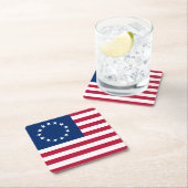 De cirkel van sterren, Amerikaanse vlag - Betsy Ro Kartonnen Onderzetters (Insitu)