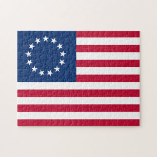 De cirkel van sterren, Amerikaanse vlag - Betsy Ro Legpuzzel