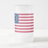 De cirkel van sterren, Amerikaanse vlag - Betsy Ro Matglas Bierpul (Center)