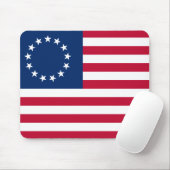 De cirkel van sterren, Amerikaanse vlag - Betsy Ro Muismat (Met muis)