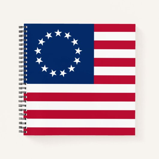 De cirkel van sterren, Amerikaanse vlag - Betsy Ro Notitieboek (Voorkant)