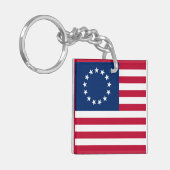De cirkel van sterren, Amerikaanse vlag - Betsy Ro Sleutelhanger (Voorkant Links)