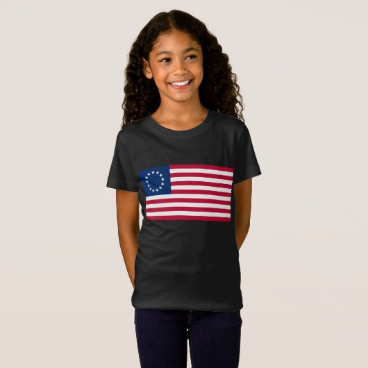 De cirkel van sterren, Amerikaanse vlag - Betsy Ro T-shirt (Voorkant volledig)