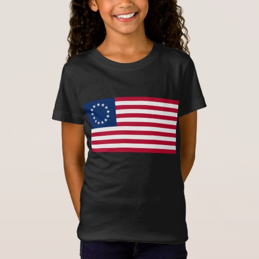 De cirkel van sterren, Amerikaanse vlag - Betsy Ro T-shirt (Voorkant)