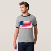 De cirkel van sterren, Amerikaanse vlag - Betsy Ro T-shirt (Voorkant volledig)