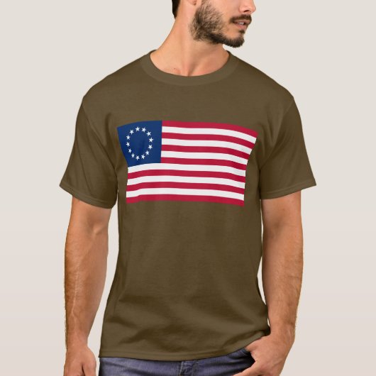 De cirkel van sterren, Amerikaanse vlag - Betsy Ro T-shirt (Voorkant)