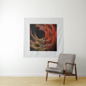 De Cirkel Van Vuur Doorbreken Abstracte Kunst Wandkleed (In situ)