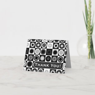 De cirkels en de Vierkanten danken u nota nemen Bedankkaart