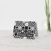 De cirkels en de Vierkanten danken u nota nemen Bedankkaart (Voorkant)