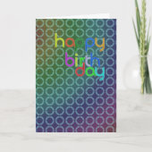 De cirkels van de verjaardag kaart (Voorkant)