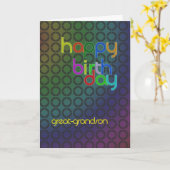 De cirkels van de verjaardag voor Groot - Kaart (Gele Bloem)