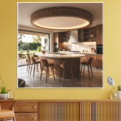 De Cirkelvormige Bar van de Ontwerper Canvas Afdruk (Insitu (Woonkamer))
