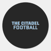De Citadel Bulldogs Football kleding fans Ronde Sticker (Voorkant)