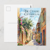 De Citadel (Cittadella), Gozo Malta Briefkaart (Voorkant / Achterkant)