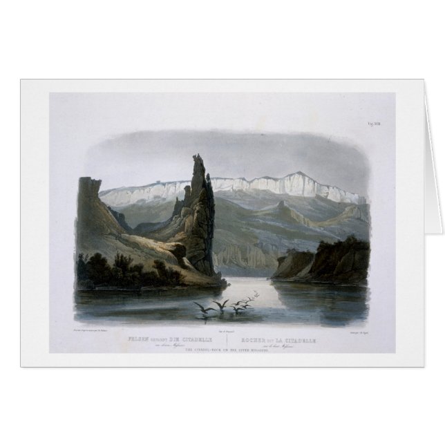 De Citadel Rock op de Upper Missouri, bord 18 f (Voorkant Horizontaal)