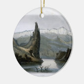 De Citadel Rock op de Upper Missouri, bord 18 f Keramisch Ornament (Links)