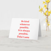 de citaten van de dalailama kaart (Gele Bloem)