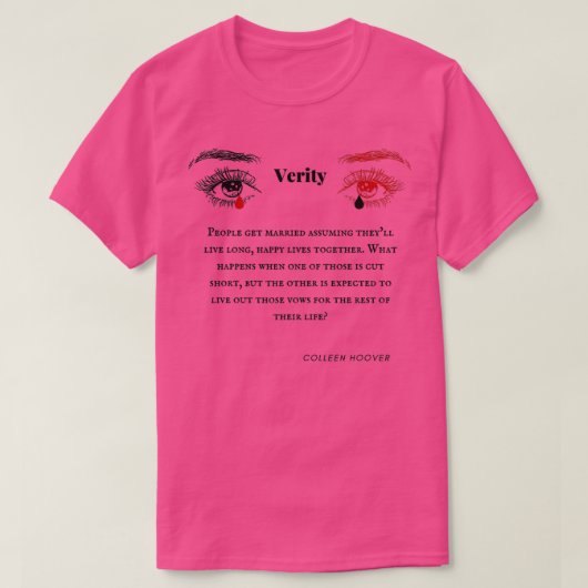 De citaten van de Verity van het boektokcadeau van T-shirt (Design voorkant)