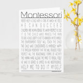 De Citaten van Maria Montessori Kaart (Gele Bloem)