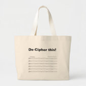 De-citeer deze grapzak voor organisisten grote tote bag (Voorkant)