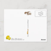 De citroen -  illustratie briefkaart (Achterkant)