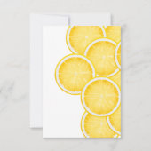 De citroen Spritz geel Bedankkaart (Voorkant)
