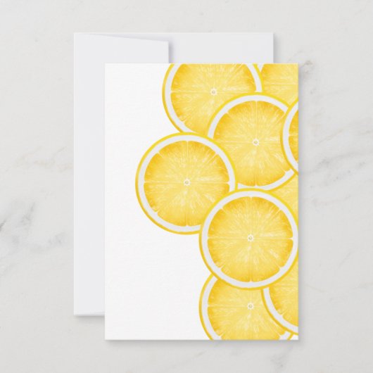 De citroen Spritz geel Bedankkaart (Voorkant)