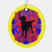 De citroen squeeze keramisch ornament (Links)
